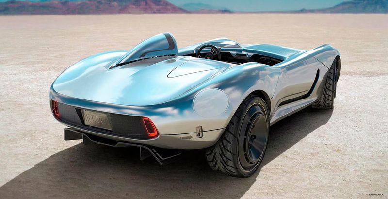 La Bandita von Hackrod: Das erste Auto, das in Virtual-Reality entwickelt wäre und unter dem Einsatz von künstlicher Intelligenz und 3D-Druck hergestellt wird. (Hackrod)