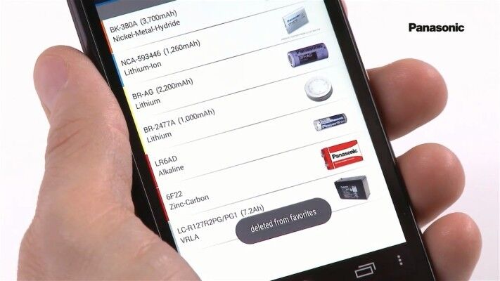Hilft bei der Batterie-Suche: die Panasonic Battery Finder App gibt es nun auch für Smartphones, Tablets, Laptops und Desktops (Bild: Panasonic Industrial Devices)