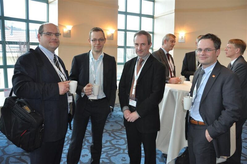 from left to right: Christiaan Moons, Managing Director at IPCOS ISMC and Bert Pluymers, R&D Manager at IPCOS and Luc De Wilde, DCS/APC/RTO/OTS Specialist at Total Petrochemicals Research Feluy and Erwin Bastings, APC Leader at BASF Antwerpen N.V.  (Picture: M.Henig/PROCESS)