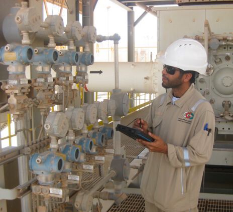 Arbeiter bei Oman Gas Company  