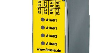 Die Relais-Erweiterungsmodule FMSC–R und FMSC-2R für die modulare Sicherheits-SPS FMSC ermöglichen eine sichere potentialfreie Kontakterweiterung. Hier im Bild FMSC-2R. (Fiessler)