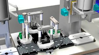 Vorrichtungen zum Fixieren von Bauteilen, etwa für die Vermessung, sind bisher von CAD-Spezialisten konstruiert worden. Einfacher und sehr schnell soll das bald auch für Laien gehen, weil Stratasys auf die Software Fixturemate von Trinckle 3D setzt ... (Bild: Gerstelmann)