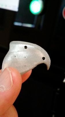 ...ein 3D-Druck-Schnabel aus Titan. (Cicero Moraes)