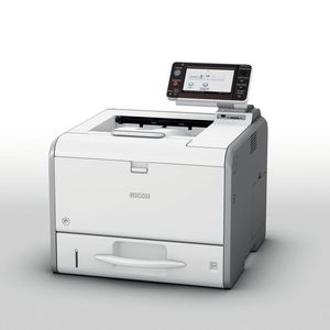 Der Ricoh SP 4520DN legt die erste Seite bereits nach fünf Sekunden in das Ausgabefach.