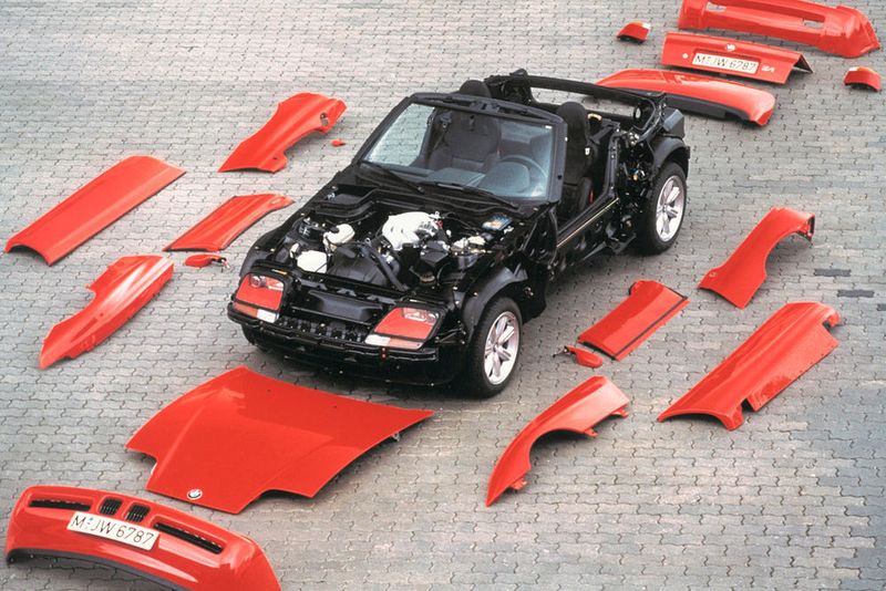 Der Z1 diente auch als Pilotprojekt für künftige Fahrzeugarchitekturen und Werkstoffe. (BMW)