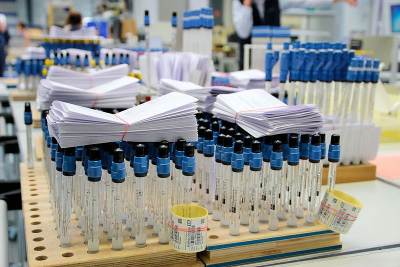Sensorfertigung bei Endress+Hauser in Waldheim. Geht es nach dem Schweizer Automatisierungsspezialisten, soll der Umsatzanteil (derzeit etwa 20%) der Analayse-Lösungen bei E+H kräftig steigen (PROCESS)
