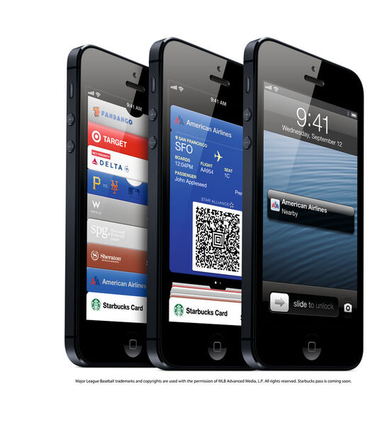 Mit Passbook von iOS6 verwandelt sich das iPhone in eine elektronische Geldbörse. (Archiv: Vogel Business Media)