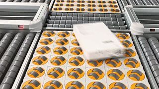 Avancon hat für Samsung in Südkorea ein neues Sortier- und Verteilsystem im avantgardistischen Design geliefert. Es bewältigt 30.000 Kartons am Tag. (Avancon)