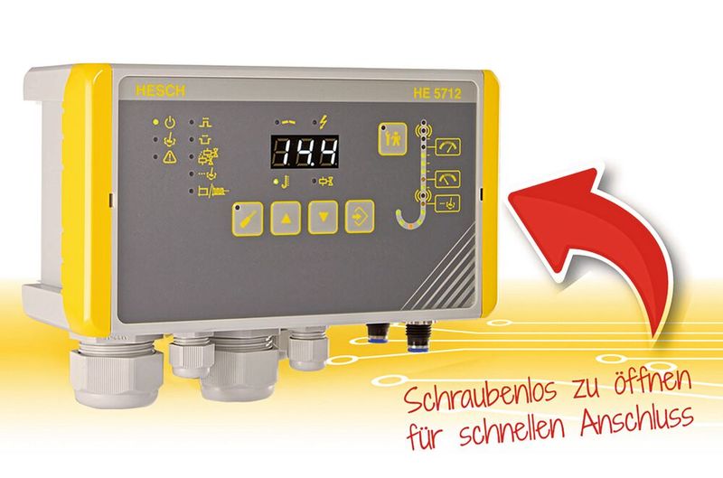 Die kompakte Ausführung der HE 5712 lässt sich jetzt schraubenlos öffnen und damit schneller installieren. (Bild: AXXERON HESCH electronics GmbH)