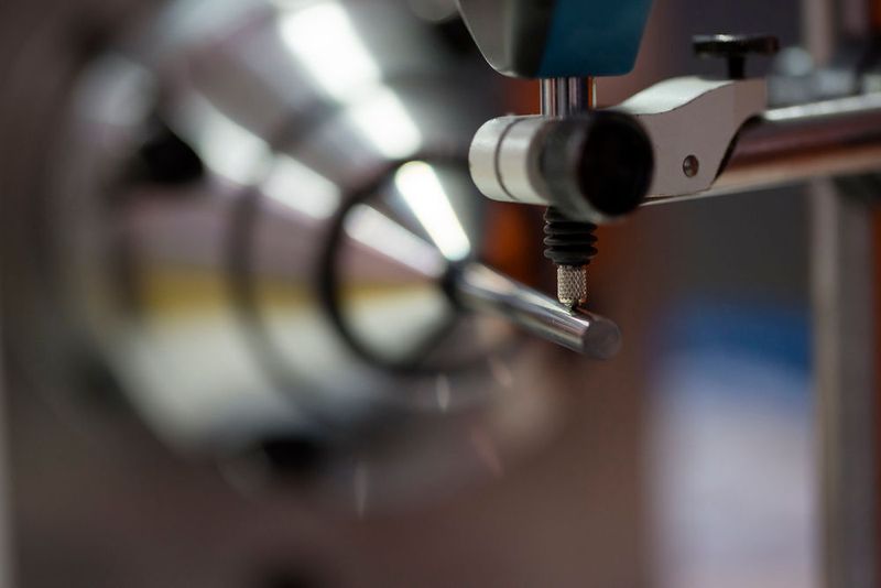 Beim Schleifen lassen sich Schaublin Spannzangen dank des zum Patent angemeldeten Rundlaufregel-Systems SRS auf nahezu kaum messbare Rundlauf- und Taumel-Aberrationen wiederholbar einstellen. (Schaublin)