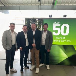 Das ACER Management Team (v. l.) Tobias Rönnebeck, Gerit Günther, Michael Stuhr und Robert Perenz. (Bild: Vogel IT-Medien)