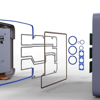 Die elektrisch leitfähigen Elastomerdichtungen von Parker Chomerics sollen eine zuverlässige, langfristige und leistungsstarke EMI-Abschirmung gewährleisten. (Bild: Parker Hannifin)
