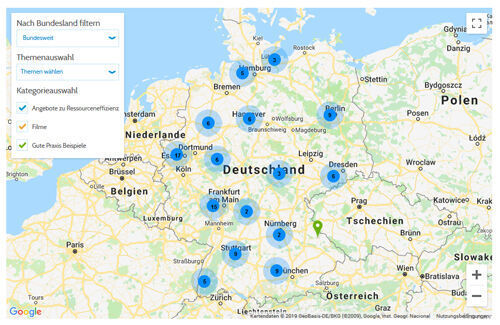 Der neue Effizienzatlas des VDI ZRE gibt einen kompakten Überblick über Ressourceneffizienz in Deutschland. (VDI ZRE)