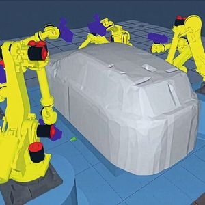Micro-Epsilon bietet eine kundenspezifische Konfiguration des Zellenlayouts an. Sensoranzahl und Robotik lassen sich flexibel skalieren, um unterschiedliche Taktzeiten und Durchsatzanforderungen abzudecken.(Bild:  Micro-Epsilon)