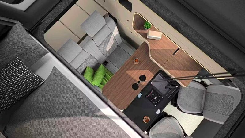 Für den Innenraum haben die Designer ebenfalls ein paar pfiffige Ideen verwirklicht. (Bild: Freescape)