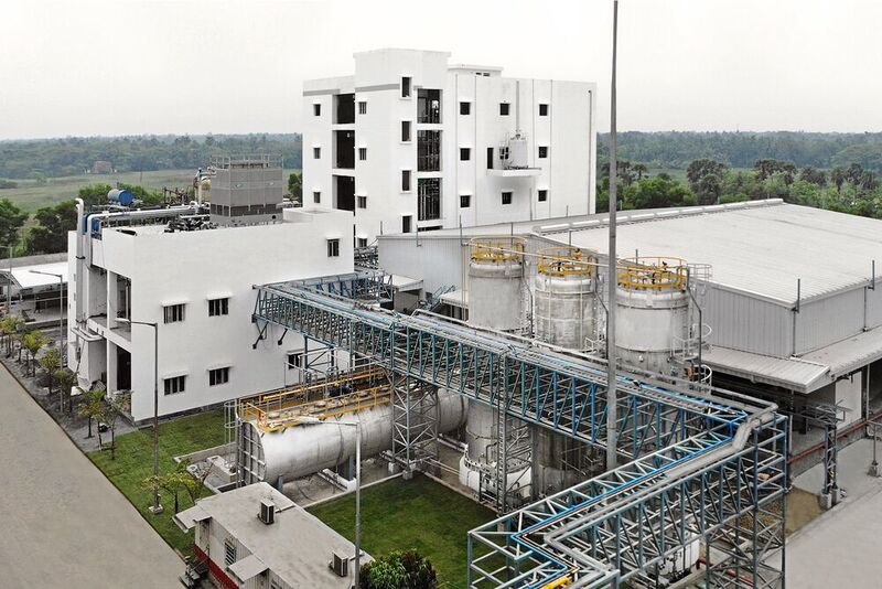 Wacker hat eine neue Hydrosilylierungsanlage am Standort Amtala nahe Kalkutta gebaut.  (Wacker)