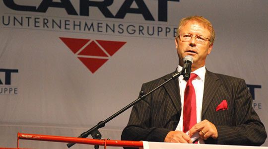 Thomas Vollmar stellte das 20 Millionen-Projekt der Carat-Gruppe vor. (Archiv: Vogel Business Media)