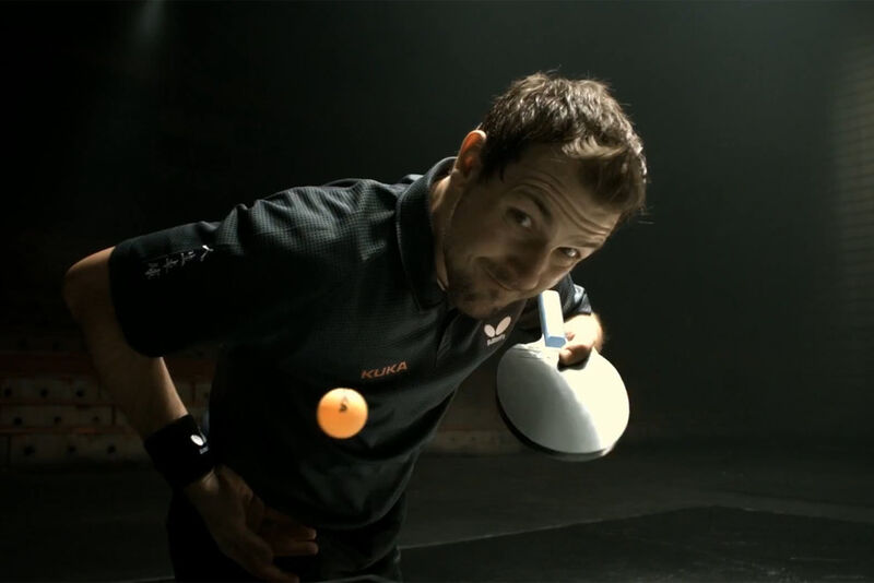 Im Video tritt Tischtennisstar Timo Boll gegen einen Kuka-Roboter an. (Bild:Kuka)