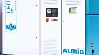 Wassereingespritzte Schraubenkompressoren erzeugen 100% ölfreie Druckluft und bieten somit Druckluft höchster Qualität. Bild: Almig (Archiv: Vogel Business Media)