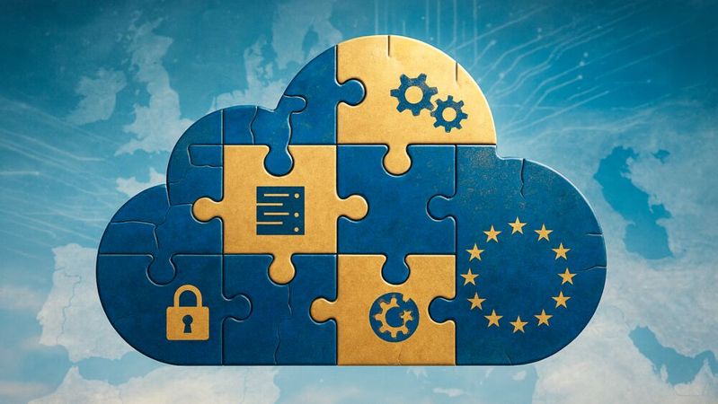 Die unabhängige Verteilung auf mehrere Anbieter und Dienste ermöglicht, dass Kontinuität und Anpassungsfähigkeit zum Alltag werden. Daten-Migrationsprozesse können so eigene Ziele, Datenanforderungen und Compliance-Regeln ins Zentrum rücken und die Kontrolle über Risiken und Fehlerquellen stetig weiter erhöhen.(Bild:  Dall-E / KI-generiert)
