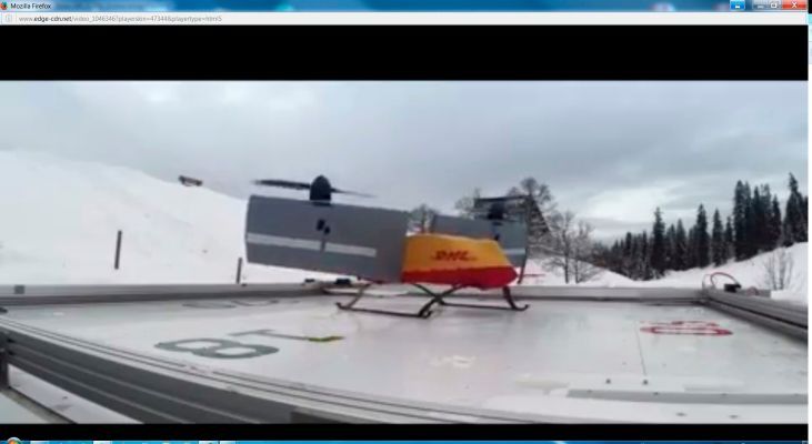 DHL Paketdrohne: Test in der bayrischen Gemeinde Reit im Winkl,  die vollautomatisierte Be- und Entladung des Kopters an einer speziell entwickelten Packstation, dem Parcelcopter SkyPort (Bild: DHL)