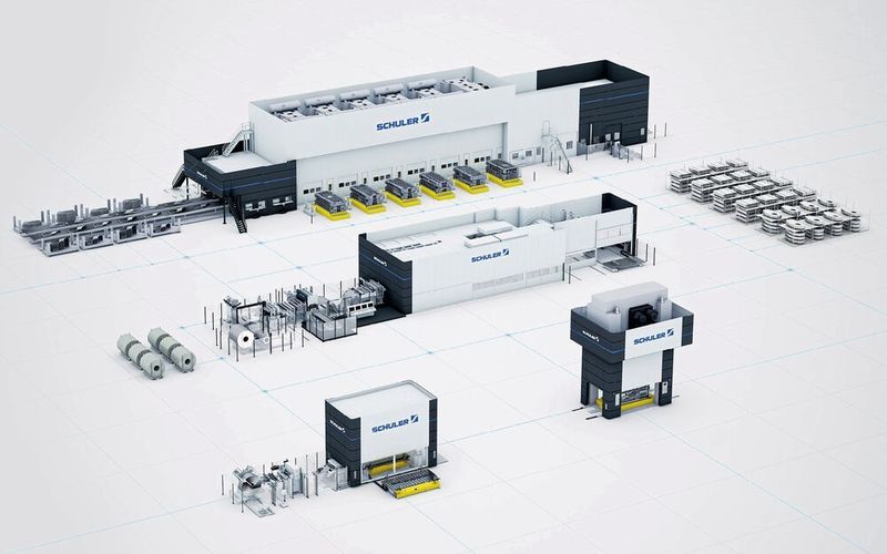 In seinem „Smart Press Shop“ bietet Schuler bereits unterschiedliche Leistungen auf Basis der digitalisierten Maschinen an. (Schuler)
