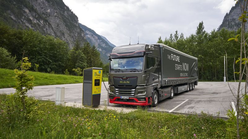 Elektrische Lkw wie der MAN eTGX sind in China zunehmend gefragt.(Bild:  MAN Truck & Bus SE)
