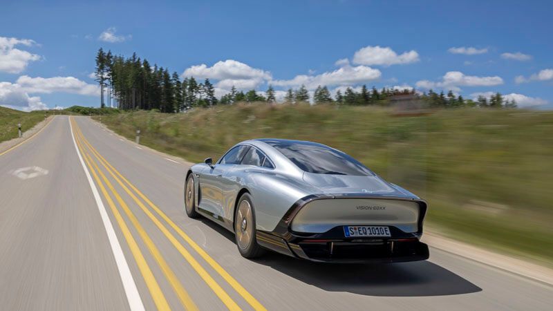 Bis zu 1.200 Kilometer Reichweite schaftt der EQXX. (Bild: Mercedes-Benz)