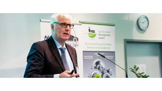 Klaus Müller von Bionic Production referierte beim Smart Factory Day zu den Möglichkeiten von additiver Fertigung und bionischem Design. (Stefan Bausewein)