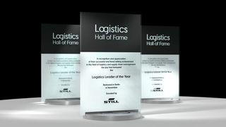 Am 29. November wird bekannt, wer sich die Logistics-Hall-of-Fame-Trophäe unter den Arm klemmen kann. (Bild: LHOF)