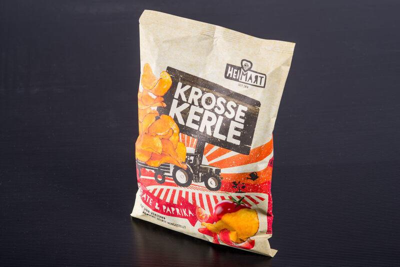 Gewinner der Kategorie Gestaltung & Veredelung: „Art Pack“, eingereicht von Mondi Consumer Goods Packaging. BOPP-Verbundbeutel mit papierähnlicher Optik und Haptik für Kartoffelchips. Ein neues Verpackungskonzept für die Lebensmittelproduktion frisch vom Acker. Eingängige Übersetzung der Produktcharakteristik in ein Verpackungskonzept. (Andreas Riedel)