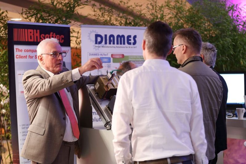 IBHSoftec stellte zusammen mit CSM Systems 'DIAMES kombiniert mit IBH Link UA Datenerfassungskomponenten' vor. (Strobl GmbH)