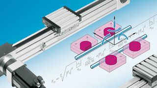 Durch Eingabe der Prozessdaten — Dynamik, Massen und Kräfte — berechnet die Software automatisch die Lebensdauer der einzelnen Traglager.  Bild: Bosch Rexroth (Archiv: Vogel Business Media)