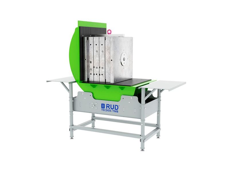 Neu ist diese 2-in-1-Kombination von RUD für den Tecdos TMB. So wird ein Werkzeug-Wendetisch zur Industriewerkbank. (Bild: RUD)