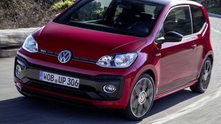 Der VW Up GTI erreichte mit 82 Punkten die höchste Punktzahl der Euro-6d-temp-Fahrzeuge im ADAC Ecotest. (Volkswagen AG)