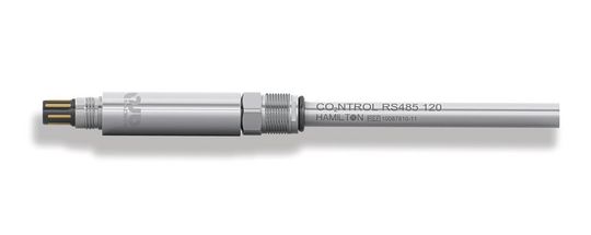 Technische Neuheit für die CO2-Messung in Bioreaktoren is der der neue „CO2NTROL“ Sensor.(Bild:  Hamilton)