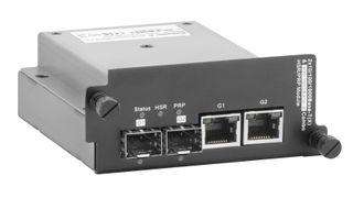 HSR-Module ermöglichen eine unterbrechungsfreie Kommunikation, indem sie Datenpakete in beiden Richtungen eines Ringes senden. (Bild: Weidmüller)