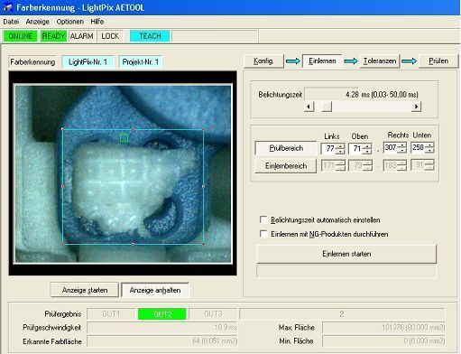 Schweißpunktkontrolle: Der LightPix AE20 kontrolliert die Größe des Kunststoff-Schweißpunktes. (Archiv: Vogel Business Media)