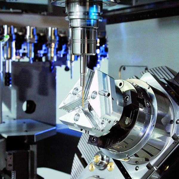 Bild 7: Auf optimale Störkontur ausgelegt ist die 100 mm lange Werkzeugverlängerung Tribos-SVL, die universell einsetzbar ist und mit verschiedensten Spannfuttern kombiniert werden kann.Bild: Schunk (Archiv: Vogel Business Media)