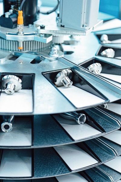 Die Drehteile werden im Depot Max vereinzelt in Ablagebehältern eingespeichert (Bild: Lars Stegmann)