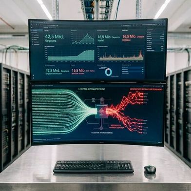 Automatisierte Systeme prägen zunehmend den Internetverkehr, weshalb Unternehmen legitime von missbräuchlicher Automatisierung unterscheiden können müssen und ihre automatisierte Abwehr stärken sollten. (Bild: Gemini / Vogel IT-Medien GmbH / KI-generiert)