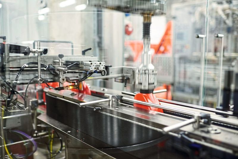 Die Flaschen laufen unter dem Versiegler durch und werden per Induktion verschweißt.  (Zeller+Gmelin)