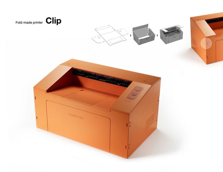 Clip: Schraubenloser Zusammenbau durch Clips und flexibles Polyethylen (Samsung)