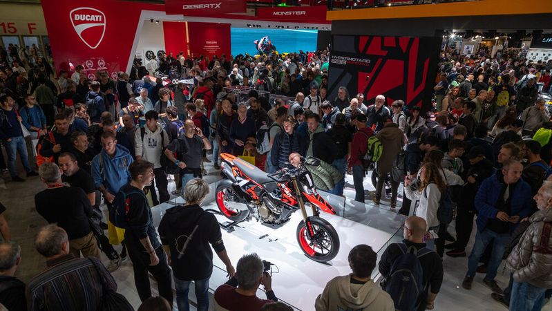 Als größte Motorradmesse der Welt fand die EICMA 2023 Anfang November in Mailand statt.(Bild:  EICMA)