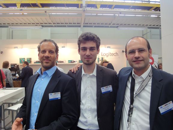 Das Logitech-Team (v.l.) Torsten Schmidtke, Alexander Erdl und Robert Reitmeier (Archiv: Vogel Business Media)