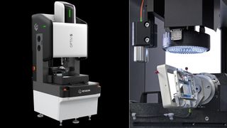 Links: Die neu entwickelte optische Koordinatenmessmaschine Optiv S kombiniert höhere Genauigkeit, gesteigerten Durchsatz und KI-gestützte Messfunktionen, um Herstellern eine schnellere Qualitätsprüfung zu ermöglichen.

Rechts: Die Optiv S wurde für anspruchsvolle Messaufgaben an komplexen und hochwertigen Bauteilen in der Elektronik, Medizintechnik, Automobilindustrie und Präzisionsfertigung entwickelt. (Bild: Hexagon)