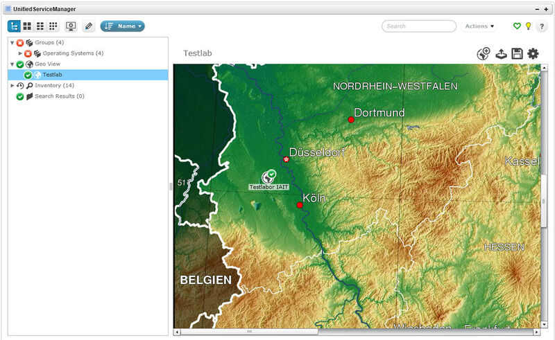 Abbildung 6: Eine GeoView mit eingebundener Karte. (Bild: IAIT/CA)