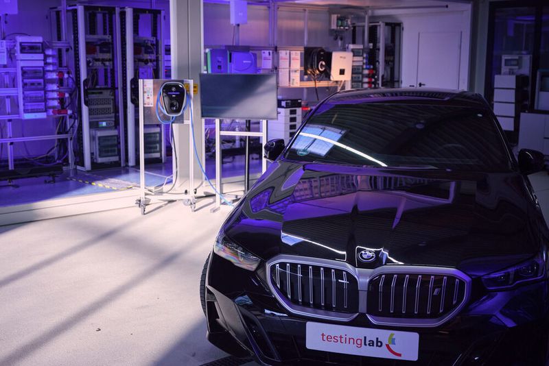 Im „TestingLab“ von Eon kann die Kommunikation zwischen E-Autos und der Ladetechnik untersucht werden. (Bild: Eon)