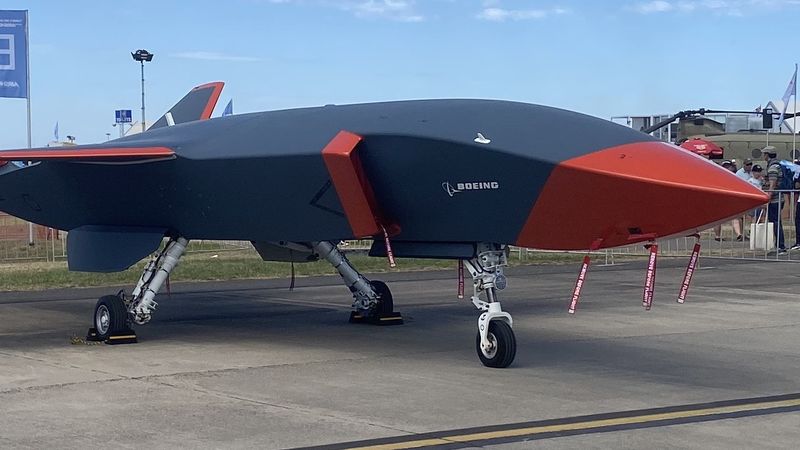 The Boeing MQ-28 Ghost Bat at 2023 Avalon Airshow.(Photo:  Wiki Commons)