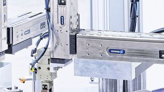 LMZ kombiniert die 24-V-Mechatronikachsen ELP von Schunk geschickt mit pneumatisch- oder vakuumbetätigten Greifern. (Schunk)